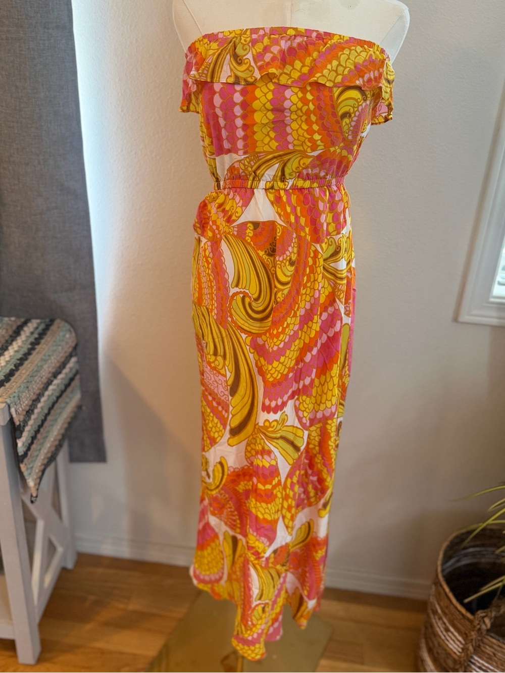 Trina Turk + Banana Republic Strapless Maxi Dress Size 2